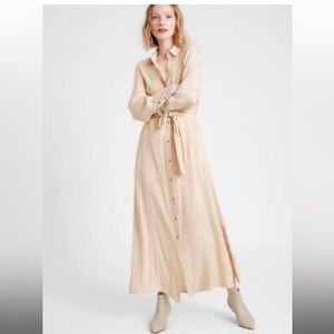 Banana republic Maxi long sleeve dress S